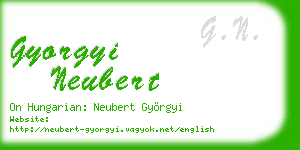 gyorgyi neubert business card